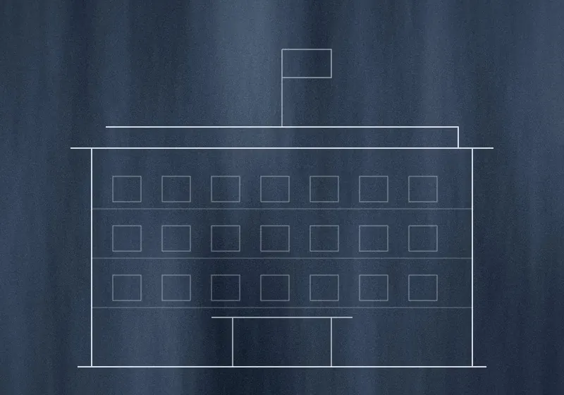 Illustration : dessin technique — bâtiment administratif