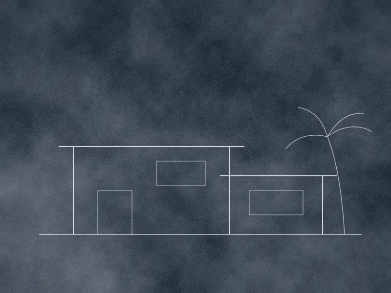Illustration : dessin technique — villa